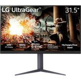 Lg 32gs75q Ultragear 32" Ips 2k Qhd 180hz 1ms Hdr400 G Sync® Compatible Adjustable Stand W/2x Hdmi 1x Display Port Black
